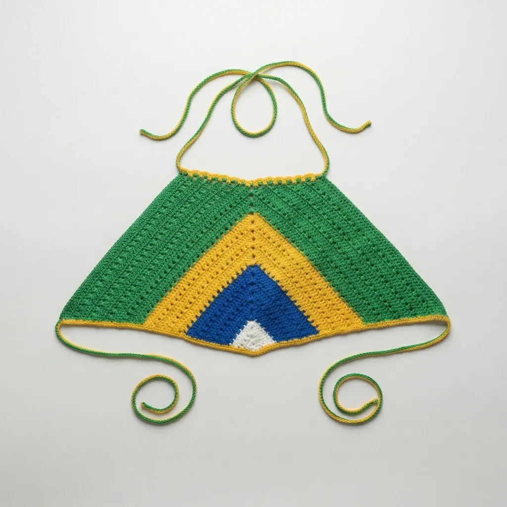 Cropped de crochê artesanal